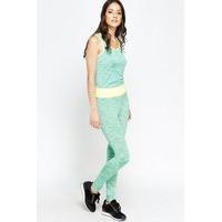 Speckled Contrast Sports Leggings