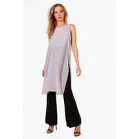 Split Side Tunic - grey