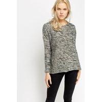 Speckled Slit Side Jumper