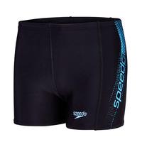 Speedo Endurance 10 Sports Logo Panel Boys Aquashort - Black/Blue, 28\