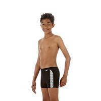 speedo monogram boys aquashorts blackwhite 32