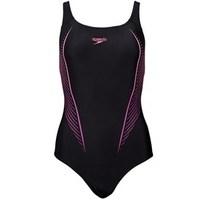 speedo womens placement powerback swimsuit blackpink