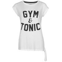 sport fx gym and tonic tie side t shirt ladies