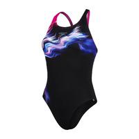 Speedo Lunar Vision Placement Digital Powerback Ladies Swimsuit - 40\