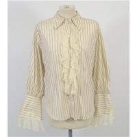 sportmax cream ivory blouse size 12