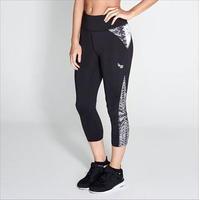 sportfx geometric panel capri leggings ladies