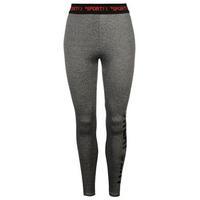 SportFX Black on Grey Sweat Smart Sweat Sexy Leggings Ladies