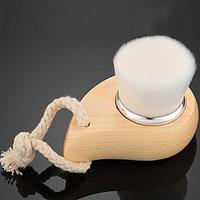 Spot Korean Facial Cleanser High-end Comma Wooden Handle Face Brush Portable Cosmetic Brush