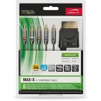 Speedlink Max - X 5.1 Component Cable with Optical Output - Black (Xbox 360)