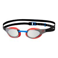 speedo fastskin3 elite mirror swimming goggles redsilver