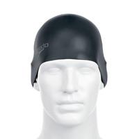 speedo plain moulded silicone swimming cap black