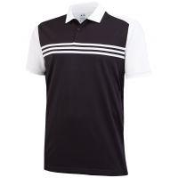 Sport Classic 3-Stripe Polo Shirts - Black/White