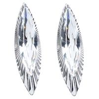 Sparkle Large Clear Crystal marquise Stud Earrings E224 CLEAR