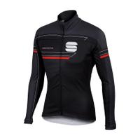 Sportful Gruppetto Partial Windstopper Jacket - Black/Grey - M