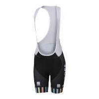 Sportful Drops Cycling Team Women\'s BodyFit Pro Bib Shorts - Black/Orange/Blue - XS