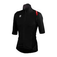 Sportful Fiandre Light NoRain Short Sleeve Jersey - Black/Red - M