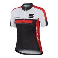Sportful Gruppetto Childrens Short Sleeve Jersey - Black/Red - 10 Years