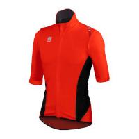 Sportful Fiandre Light NoRain Short Sleeve Jersey - Red/Black - XXL