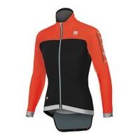 Sportful Fiandre No Rain Jacket - Black/Red Fire - M