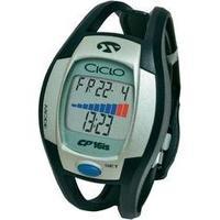 sports watch ciclosport cp16is coded transmission black silver