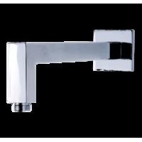 square wall mounted l shaped shower head arm