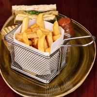 Square Chip Fryer Food Presentation Basket 10.2 x 8.2cm (Single)