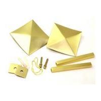 Square Modern Curtain Holdback 80mm Gold