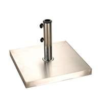 Square Stainless Steel 25kg Parasol Base