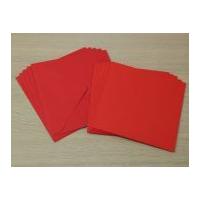 Square Blank Cards & Envelopes Red