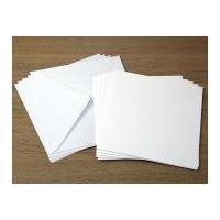 Square Blank Cards & Envelopes White