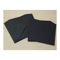 Square Blank Cards & Envelopes Black