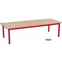 Square Frame Evolve Mezzo Double Bench 2.0m w x 595mm d x 450mm h