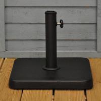 Square Metal Parasol Stand Base by Kingfisher