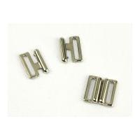 Square Metal Buckle Fastener Silver