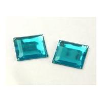 square sew stick on acrylic jewels turquoise blue