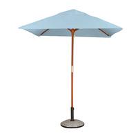 square 18m parasol premium in light blue