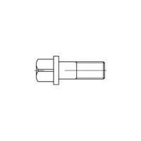 Square screws M10 50 mm Square DIN 478 Steel 50 pc(s) TOOLCRAFT 107939