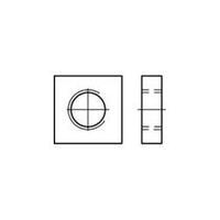 square nuts m6 din 562 steel zinc galvanized 1000 pcs toolcraft 109041