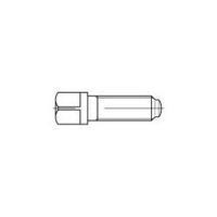 Square screws M16 60 mm Square DIN 480 Steel 10 pc(s) TOOLCRAFT 107979