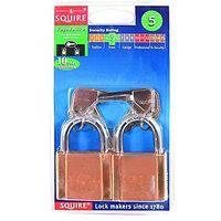 Squire LN4T Lion Padlock Brass 40mm Twin Keyed Alike