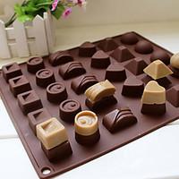 Square Soft Silicone Heart Round Chocolate Mold Ice Cube Tray Jelly Candy Mould
