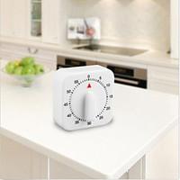 Square 60 Minute Mechanical Kitchen Cooking Timer Food Preparation Baking