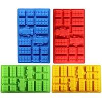 square bricks toy robot silicone ice mold fondant chocolate cube mould ...