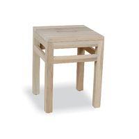 Square Teak Stool