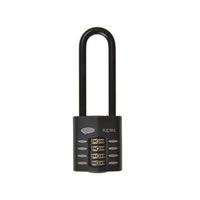 squire cp4025 63mm push button combination padlock long shackle