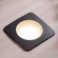 Square recessed floor light CECI 120-SQ blk.