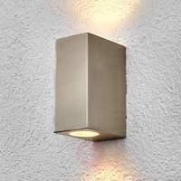 Square outdoor wall light Haven, stainless steel
