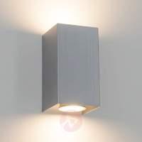 Square Kabir metal wall light, GU10 LED