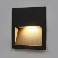Square LED recessed wall light Loya for outdoors