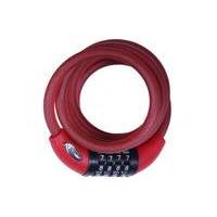 Squire Combination Operated Cablelock | Red - 1.8m